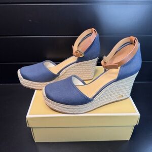 Michael Kors Kendrick Navy Wedge